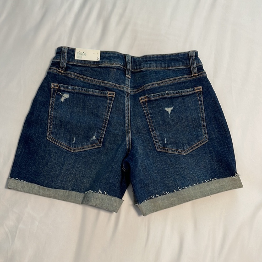 Maurices Destructed Boyfriend Denim Shorts - Picture 2 of 8
